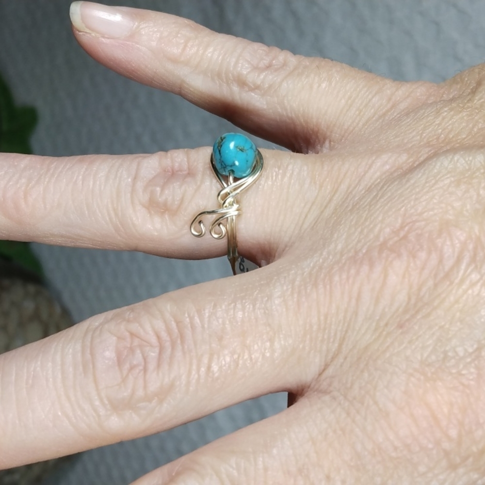 Turquoise & Silver Ring size 7 1/2 NWT